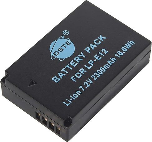 DSTE Replacement for 2X LP-E12 Battery + DC136 Travel and Car Charger Adapter Compatible Canon EOS M EOS M10 M50 EOS Rebel SL1 EOS 100D PowerShot SX70 EOS M100 EOS M200 EOS M200 Specs Digital Camera in Saudi Arabia