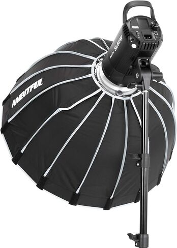 غودوكس مصباح فيديو LED سي ار اي 95+ SL-60W SL60W ابيض 5600 كلفن اصدار 60WS بوينز مع صندوق مرن سريع التركيب P60، شنطة حمل، حامل اضاءة in Kuwait