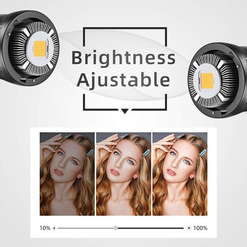 غودوكس مصباح فيديو LED سي ار اي 95+ SL-60W SL60W ابيض 5600 كلفن اصدار 60WS بوينز مع صندوق مرن سريع التركيب P60، شنطة حمل، حامل اضاءة in Kuwait