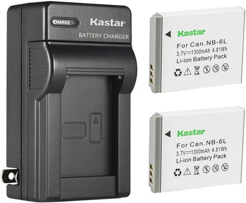 Kastar 1Pcs Battery and AC Wall Charger Replacement for Canon PowerShot SX170 IS, PowerShot SX240 HS, PowerShot SX260 HS, PowerShot SX270 HS, PowerShot SX280 HS, PowerShot SX500 IS, PowerShot SX510 HS in Kuwait