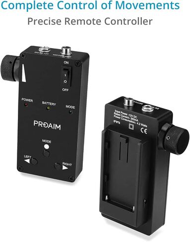 PROAIM Professional Motion Control System w/Wired Remote Controller for PROAIM Line, Curve-N-Line, Curve-120 & Curve-180 Slider. for Fluid & Precisely Controlled Moves, 5kg/11lb Payload (P-MC-CNL) in Saudi Arabia