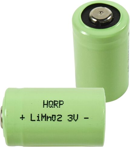 HQRP 2-Pack 3V Batteries Compatible with Canon Sure Shot 115u 105u, EOS Rebel Ti, Rebel T2, Rebel K2, Rebel 2000, 300X, 300V, 3000V, 300 Digital Camera in Saudi Arabia