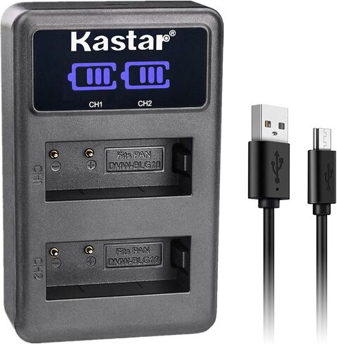 Kastar 1-Pack DMW-BLG10 Battery and LED2 USB Charger Compatible with Panasonic DMW-BLG10, DMW-BLG10E, DMW-BLG10PP, DMW-BLE9, DMW-BLE9E, DMW-BLE9PP Battery, Lumix DC-ZS70, Lumix DC-ZS80 Camera in Saudi Arabia