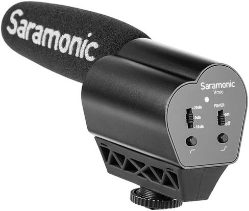 Saramonic VMIC Super-Cardioid Shotgun Condenser Video Microphone for DSLR Cameras, Black in Saudi Arabia