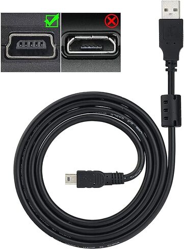 5ft Replacement UC-E4 UC-E5 UC-E15 USB Data Transfer Charging Cable Compatible with Nikon Digital SLR DSLR D300 D3000 D300S D3100 D3S D3X D40 D50 D70 D70s D80 D90 D100 D4 D4S D600 D610 D700 D7000 in Saudi Arabia