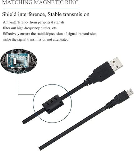5ft Replacement UC-E4 UC-E5 UC-E15 USB Data Transfer Charging Cable Compatible with Nikon Digital SLR DSLR D300 D3000 D300S D3100 D3S D3X D40 D50 D70 D70s D80 D90 D100 D4 D4S D600 D610 D700 D7000 in Saudi Arabia