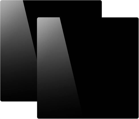 12" x 12" Acrylic Surfaces for Photography, 2-Pack of Black Reflective Double Sided Display Boards for Product Photography, Studio Tabletop Photography in Kuwait
