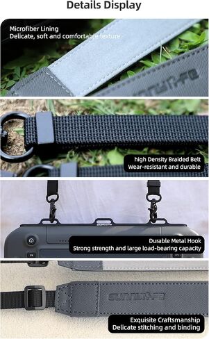 Anbee RC PLUS Remote Controller Hands Free Lanyard with Aluminum Alloy Hook Clip Buckle Heavy-duty Compatible with DJI Inspire 3 / AGRAS T20P T25 T40 T50/Matrice 30 30T RC Drones in Kuwait