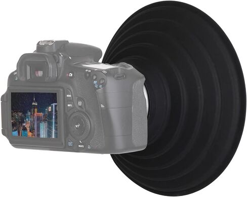 Silicone Lens Hood for Diameter 50-70mm Lens, Anti-Reflective Collapsible Reversible Lens Shade for Nikon Canon Sony Camera Lens, Blocks Unnecessary Reflection and Glare in Kuwait