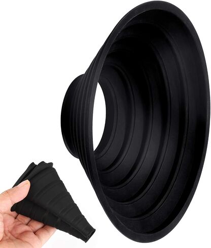 Silicone Lens Hood for Diameter 50-70mm Lens, Anti-Reflective Collapsible Reversible Lens Shade for Nikon Canon Sony Camera Lens, Blocks Unnecessary Reflection and Glare in Saudi Arabia