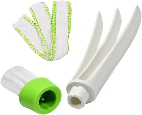 AKOAK 1 Pack Window Blinds Cleaning Brush, Double Head air Conditioning Outlet Cleaner, for Shutter, Vent, Air Conditioning, Quick Cleaning, Removable and Washable in Saudi Arabia