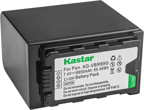 Kastar 3-Pack AG-VBR89G Battery 7.4V 8850mAh Replacement for Panasonic HC-X2 4K Camcorder, Panasonic HC-X20 4K Mobile Camcorder in Saudi Arabia