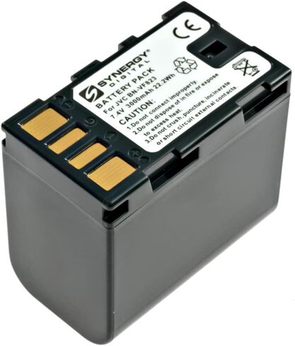 Synergy Digital Camcorder Batteries, Compatible with Maximal Power DB JVC BN-VF823 Camcorder Batteries (Li-Ion, 7.4V, 3000 mAh), Set of 2 in Saudi Arabia