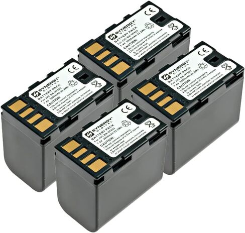 Synergy Digital Camcorder Batteries, Compatible with Maximal Power DB JVC BN-VF823 Camcorder Batteries (Li-Ion, 7.4V, 3000 mAh), Set of 2 in Saudi Arabia