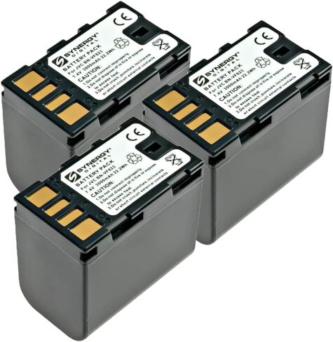 Synergy Digital Camcorder Batteries, Compatible with Maximal Power DB JVC BN-VF823 Camcorder Batteries (Li-Ion, 7.4V, 3000 mAh), Set of 2 in Saudi Arabia