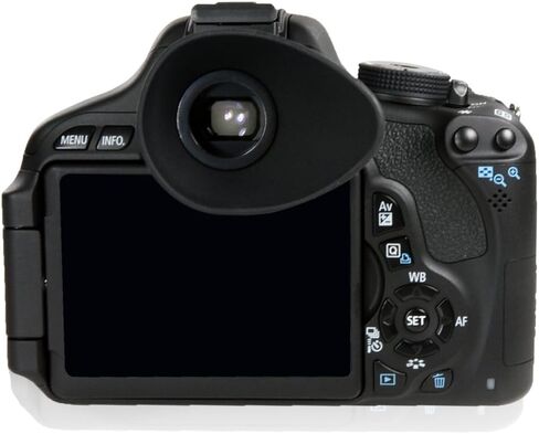 Foto&Tech 2 PCS Rubber Eyecup for Glasses Replaces Canon Eyecup Eyeshade EF Compatible with Canon Rebel T4i T3i T3 T2i T1i XTi XSi XS, Canon EOS 1100D 600D 550D 500D 450D 400D 350D 300D DSLR Cameras in Kuwait