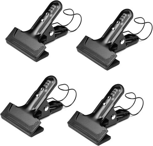 Backdrop Spring Clamps With Hook- 2 Pack of 4" Heavy Duty Clips for Photography Background Stands, Woodworking & Home Improvement Projects in Saudi Arabia