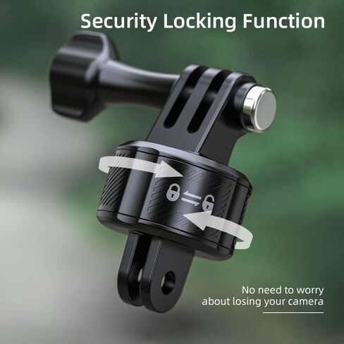 Backpack Strap Clip Mount, 360° Rotation Backpack Clamp Mount Compatible with Gopro Hero 13/12/11/10/9/8 Black, Session, DJI Osmo Action 6/5Pro/4/3 and Most Action Cameras (BC-2) in Saudi Arabia