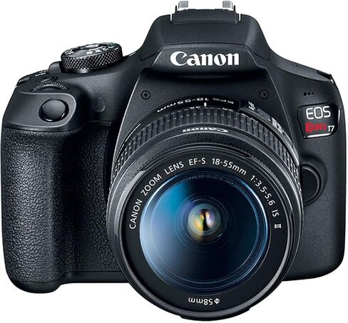 كاميرا Canon EOS Rebel T7 DSLR مع عدسة تكبير EF-S مقاس 18-55 مم F/3.5-5.6 + عدسة STM مقاس 55-250 مم f/4-5.6 + بطاقات ذاكرة سعة 64 جيجابايت، حزمة صور احترافية (حزمة 42 قطعة) in Saudi Arabia