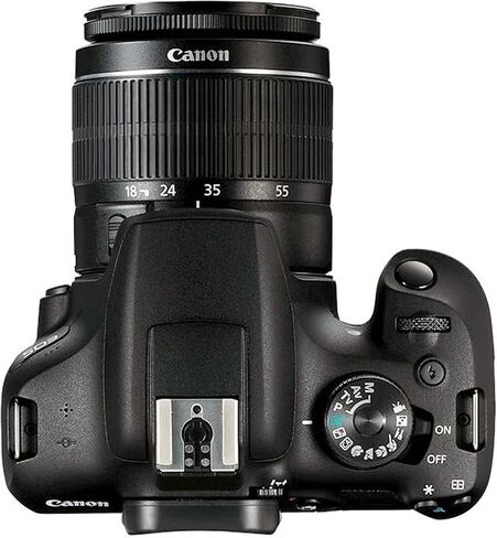 كاميرا Canon EOS Rebel T7 DSLR مع عدسة تكبير EF-S مقاس 18-55 مم F/3.5-5.6 + عدسة STM مقاس 55-250 مم f/4-5.6 + بطاقات ذاكرة سعة 64 جيجابايت، حزمة صور احترافية (حزمة 42 قطعة) in Saudi Arabia