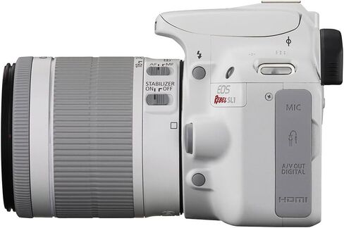 Canon EOS Rebel SL1 Digital SLR with EF-S 18-55mm is STM Lens (White) in Saudi Arabia