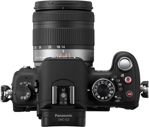 Panasonic Lumix DMC-G2 12.1 MP Live MOS Mirrorless Digital Camera with 3-Inch Touch Screen LCD and 14-42mm Lumix G VARIO f/3.5-5.6 MEGA OIS Lens (Black) in Kuwait