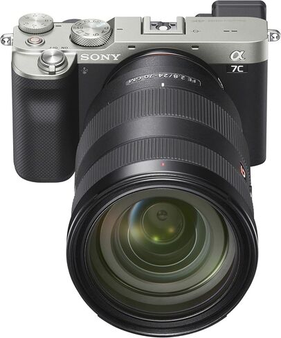هيكل كاميرا سوني a7C بدون مرآة بإطار كامل مع سوني FE 24-70 ملم F2.8 GM G Master Zoom Lens SEL2470GM فضي ILCE7C/S مع حقيبة ظهر للتصوير الفوتوغرافي ديكو جير، برامج وملحقات in Saudi Arabia