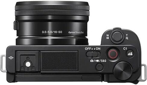 Sony ZV-E10 Mirrorless Camera with 16-50mm Lens (Black) Bundle - ILCZV-E10L/B + Prime Accessory Package Including 128GB Memory, TTL Flash, Battery, Editing Software Package, Auxiliary Lenses & More in Saudi Arabia