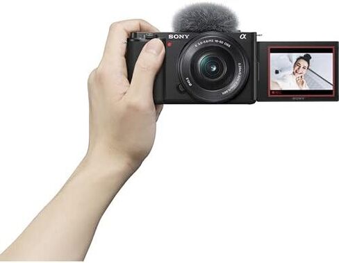 Sony ZV-E10 Mirrorless Camera with 16-50mm Lens (Black) Bundle - ILCZV-E10L/B + Prime Accessory Package Including 128GB Memory, TTL Flash, Battery, Editing Software Package, Auxiliary Lenses & More in Saudi Arabia