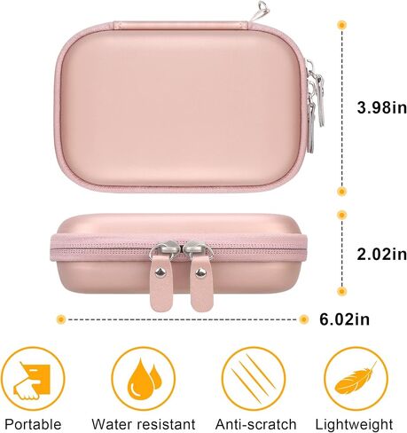 Carrying Case for KODAK Printomatic Full-Color Instant Print Digital Camera | Mini Portable Printer Hard Travel Bag, Smartphone Picture Printer Storage Holder, Mesh Bag Fits Photo Paper Cable, Green+ in Saudi Arabia