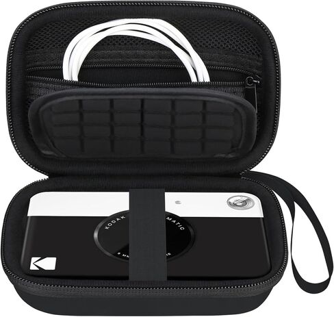 Carrying Case for KODAK Printomatic Full-Color Instant Print Digital Camera | Mini Portable Printer Hard Travel Bag, Smartphone Picture Printer Storage Holder, Mesh Bag Fits Photo Paper Cable, Green+ in Saudi Arabia