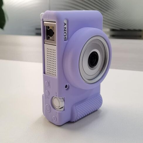 حافظة Pocoukate لكاميرا Sony ZV-1F، ZV-1 II/ZV-1M2 Vlog، غطاء سيليكون لكاميرا ZV1F، مضاد للخدش ناعم مع واقي شاشة ZV1 F - جلد القهوة in Kuwait