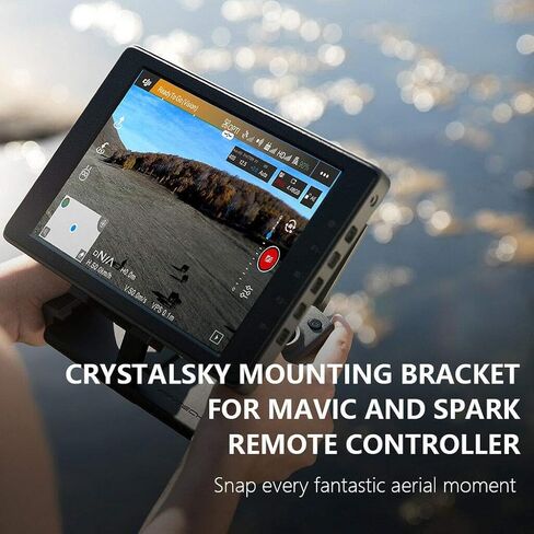 PGYTECH Crystalsky Mounting Bracket Controller Monitor Bracket Clip Holder Aluminum Compatible with Mavic 2/Mavic AIR/Mavic PRO/Spark Drone in Kuwait