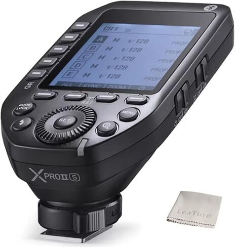Godox XProII-S TTL Wireless Flash Trigger Compatible for Sony, 1/8000s HSS 2.4G Wireless Flash Transmitter, TTL-Convert-Manual, Extra Large LCD Screen, Bluetooth Connection, New Hotshoe Locking in Saudi Arabia