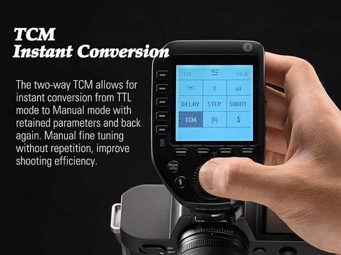 Godox XProII-S TTL Wireless Flash Trigger Compatible for Sony, 1/8000s HSS 2.4G Wireless Flash Transmitter, TTL-Convert-Manual, Extra Large LCD Screen, Bluetooth Connection, New Hotshoe Locking in Saudi Arabia
