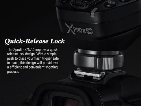Godox XProII-S TTL Wireless Flash Trigger Compatible for Sony, 1/8000s HSS 2.4G Wireless Flash Transmitter, TTL-Convert-Manual, Extra Large LCD Screen, Bluetooth Connection, New Hotshoe Locking in Saudi Arabia