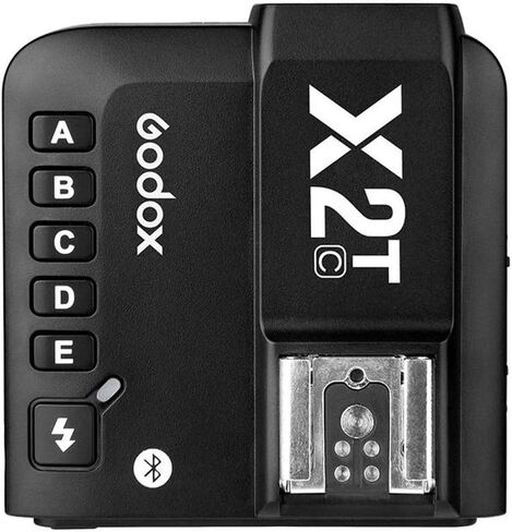 Godox X2T-C TTL Wireless Flash Trigger with Bluetooth Connection for Canon, 2.4G HSS 1/8000s,TCM Function,5 Separate Group Buttons & Quick Lock Hot-Shoe &LCD Display in Saudi Arabia