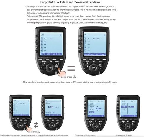 GODOX XPro-N Flash Trigger with Professional Functions Support i-TTL Autoflash Compatible for Nikon DSLR Camera in Saudi Arabia