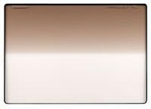 Schneider 4x5.65" Graduated Chocolate 1 Water White Glass Filter - Hard Edge with Horizontal Orientation in Saudi Arabia