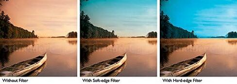 Schneider 4x5.65" Graduated Chocolate 1 Water White Glass Filter - Hard Edge with Horizontal Orientation in Saudi Arabia