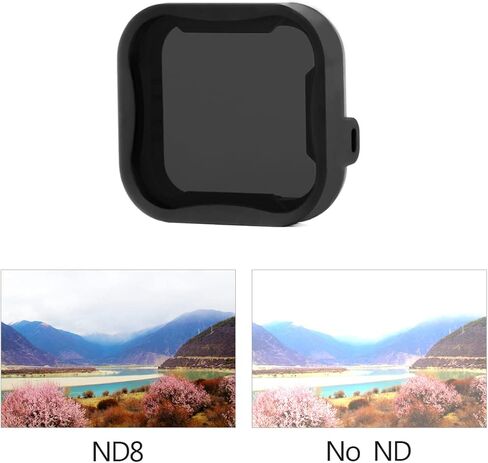 سون صن فلتر عدسة من 3 قطع بلون احمر/ارجواني ماجنتا/ ND8 لكاميرا جو برو هيرو 5 6 7 اسود، فلتر الغوص مع فلتر عدسة بكثافة محايدة واقي عدسة لكاميرا جو برو هيرو 5 6 7 اسود in Kuwait