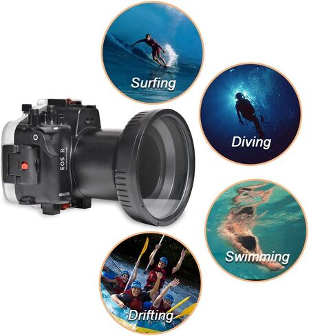 ضفادع البحر لـ Canon EOS-R 40 متر/130 قدم غطاء كاميرا الغوص مقاوم للماء in Saudi Arabia
