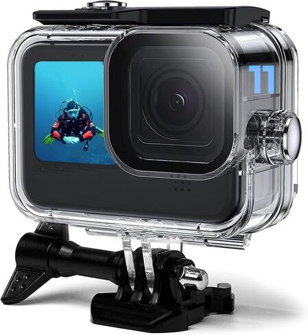 Touchscreen Waterproof Housing Case for Go Pro Hero 4 Hero 3+ Hero 3 Black Diving Protection Underwater Dive Cover Protective Shell 50M/164FT with Touchscreen Bracket Accessories in Saudi Arabia