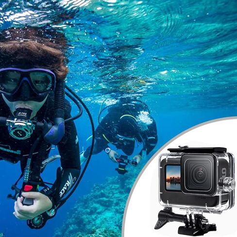 Touchscreen Waterproof Housing Case for Go Pro Hero 4 Hero 3+ Hero 3 Black Diving Protection Underwater Dive Cover Protective Shell 50M/164FT with Touchscreen Bracket Accessories in Saudi Arabia