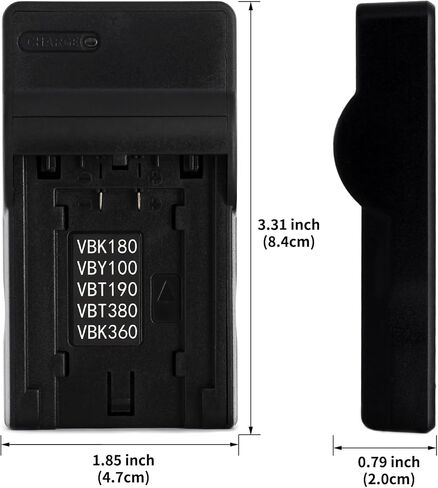 VW-VBK180 USB Charger for Panasonic HDC-HS60, HDC-HS80, HDC-SD40, HDC-SD60, HDC-SD80, HDC-SD90, HDC-TM40, HDC-TM60, HDC-TM80, HDC-TM90, SDR-H100, SDR-H85, SDR-S50, SDR-T50, SDR-T55, SDR-T70 and More in Kuwait