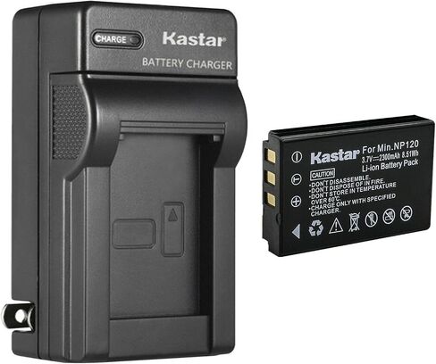 Kastar AC Wall Battery Charger Replacement for Minolta NP-120 Battery, Minolta MN35Z 20MP 35X Bridge Digital Camera in Saudi Arabia