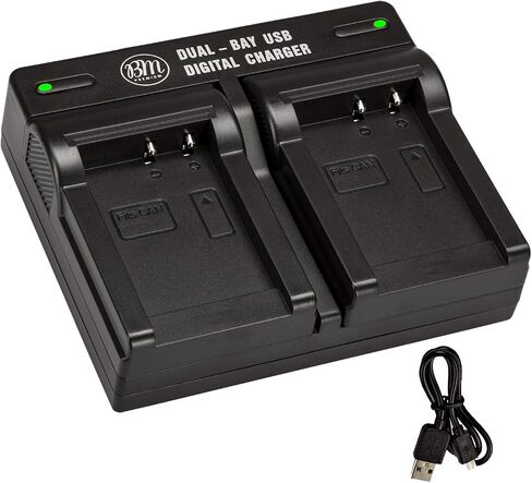 BM Premium NB-10L Dual Bay Battery Charger for Canon PowerShot G15, G16, G1X, G3X, SX40 HS, SX40HS, SX50 HS, SX60 HS Digital Cameras in Saudi Arabia