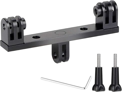 نيتشكيتر محول مزدوج من الالومنيوم مع سن لولبي ثلاثي القوائم 1/4 انش لكاميرا جوبرو هيرو 9/8/7/6/5/4/3/2، واي اي، دي جي اي اوسمو متوافق مع مقبض الهيكل، حامل احادي الحامل in Kuwait