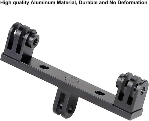 نيتشكيتر محول مزدوج من الالومنيوم مع سن لولبي ثلاثي القوائم 1/4 انش لكاميرا جوبرو هيرو 9/8/7/6/5/4/3/2، واي اي، دي جي اي اوسمو متوافق مع مقبض الهيكل، حامل احادي الحامل in Kuwait