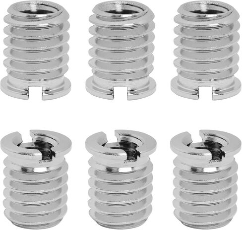 Threaded Screw Adapter LUORNG 6PCS 1/4"-20 Female to 3/8"-16 Male Easy Mount Convert Screw Adapter for DSLR Tripod Monopod, 1/4 inch to 3/8 inch Tripod Thread Adapter in Saudi Arabia